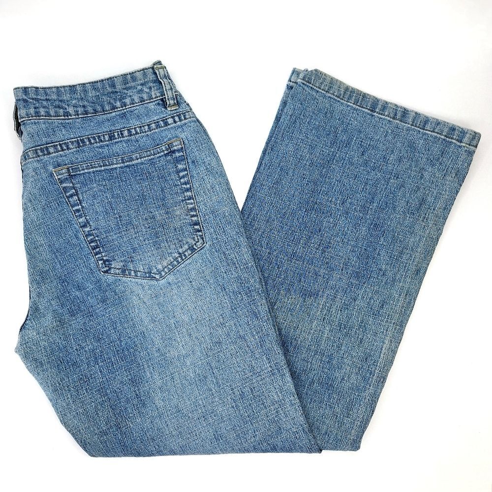 VTG 90s Y2K Lee One True Fit Jeans High-Rise Medium Wash (30" Waist) - Picture 8 of 10
